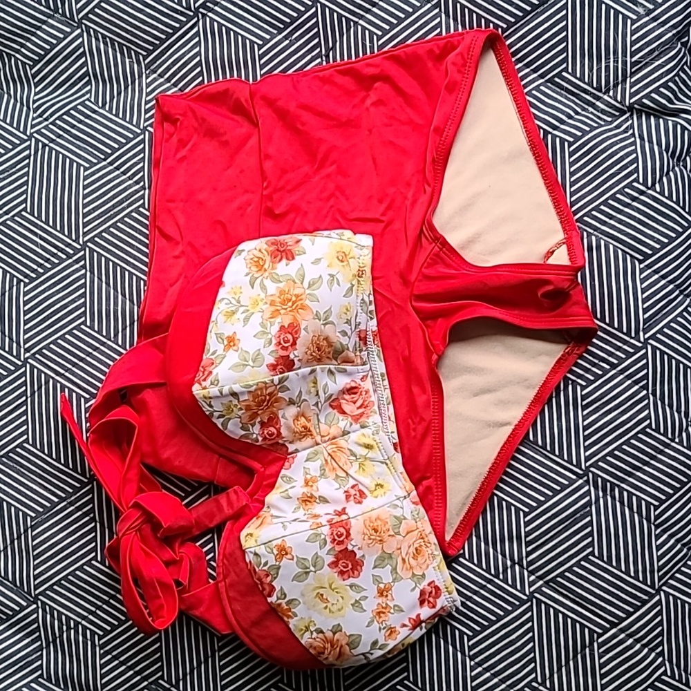 Rockabilly Floral Bikini